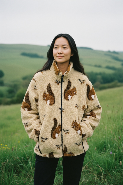 Made in England Far Field フリースジャケット　リス(レディス）